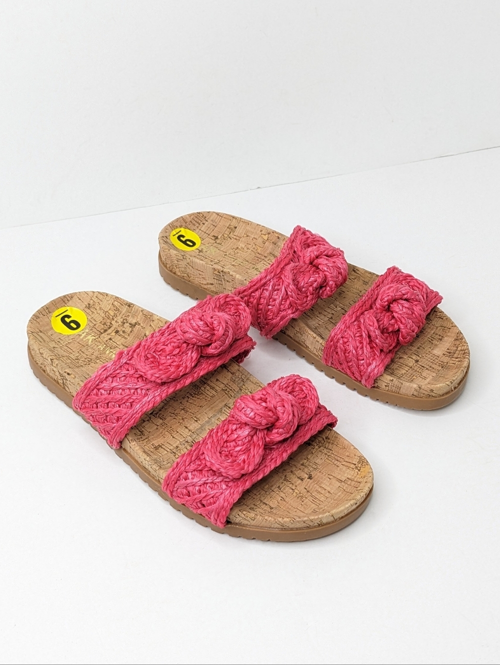 Anne Klein Bulia Braided Slide Sandals, Pink, Women's 9
